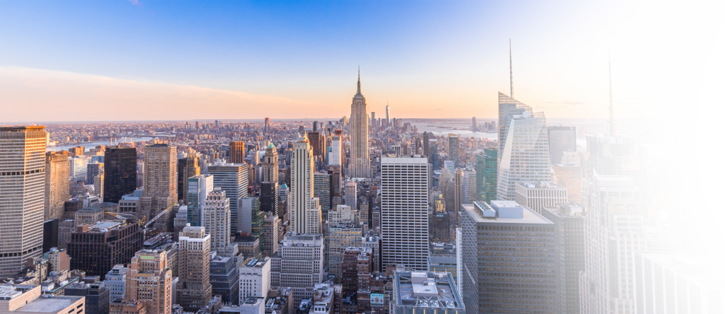 aerial view of new york city