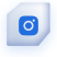 blue and white instagram icon