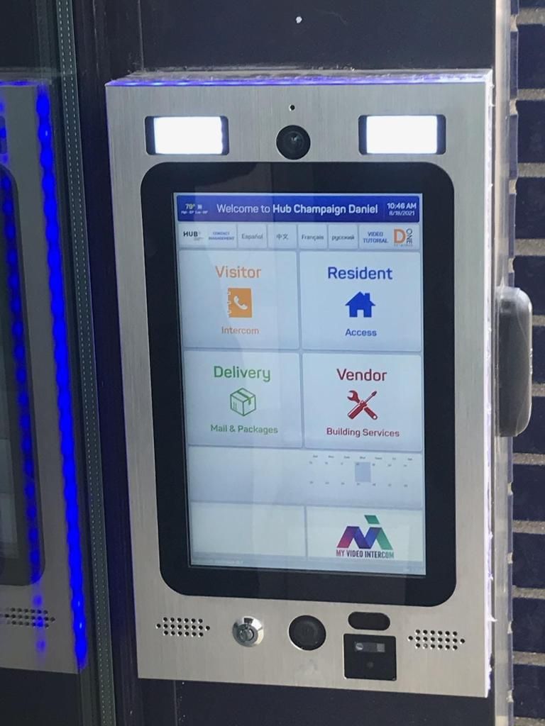 mvi keycom mounted on wall