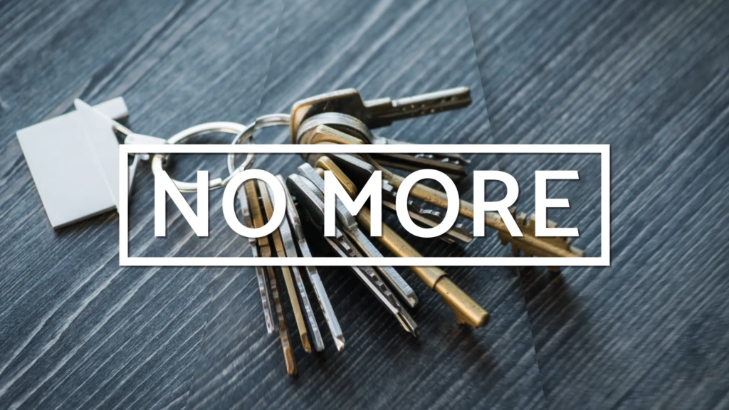 set of keys on black table