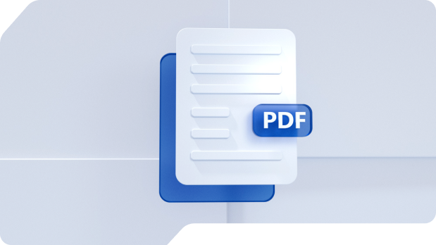 blue and white pdf rendering