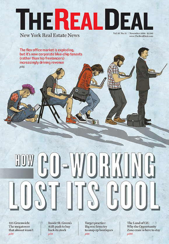 the real deal magazine featuring how co-working lost its cool
