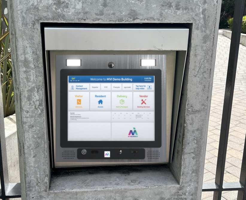 mvi access system built into metal gate