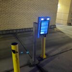 mvi access system installed in parking garage