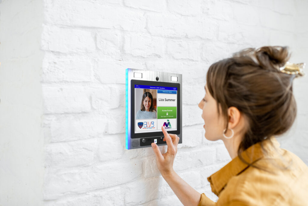 woman using mvi keycom